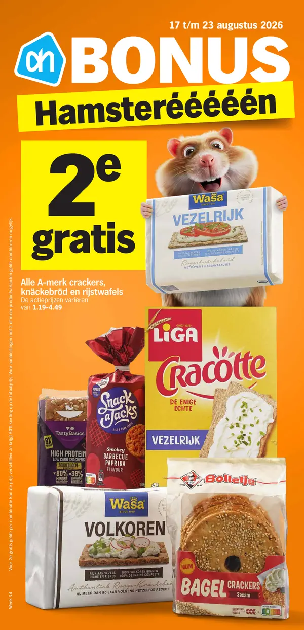 Cover van de Albert Heijn folder week 34