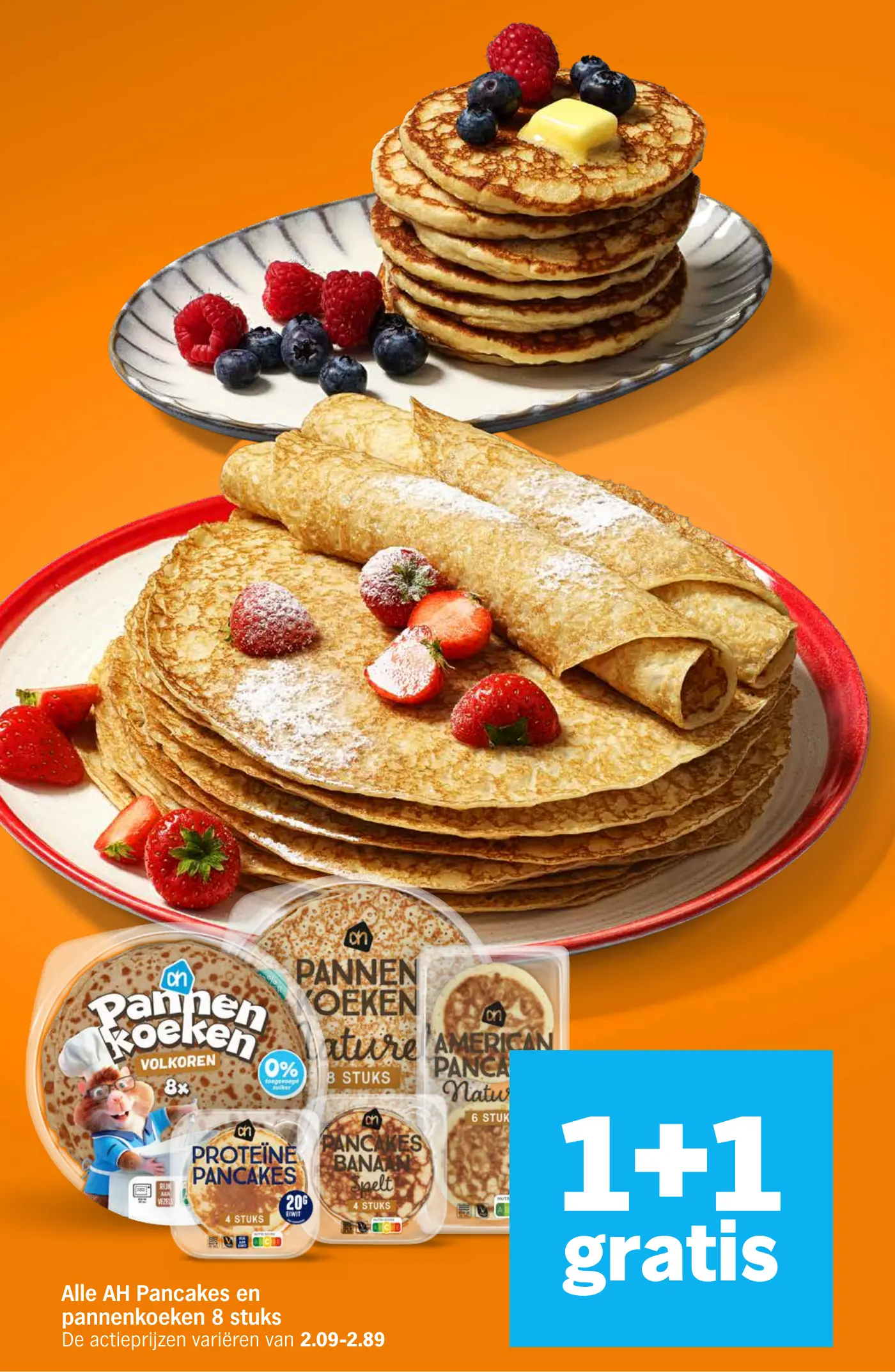 Alle AH Pancakes en pannenkoeken 8 stuks