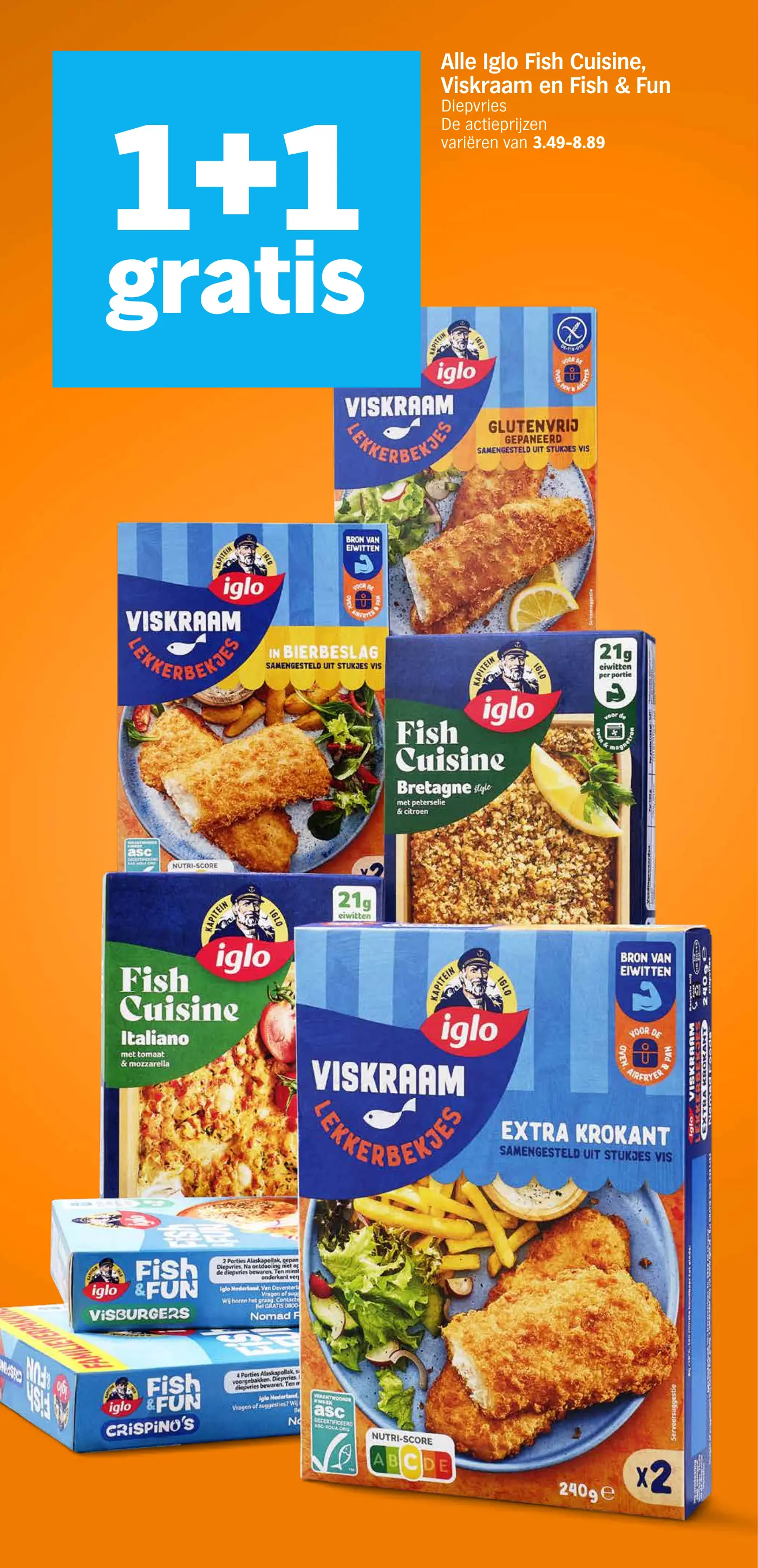 Alle Iglo Fish Cuisine, Viskraam en Fish & Fun