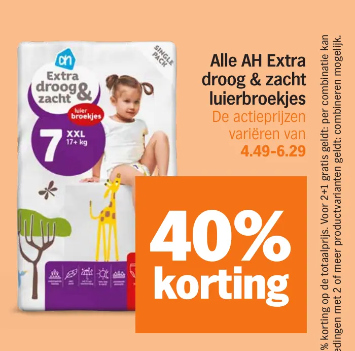 Alle AH Extra droog & zacht luierbroekjes