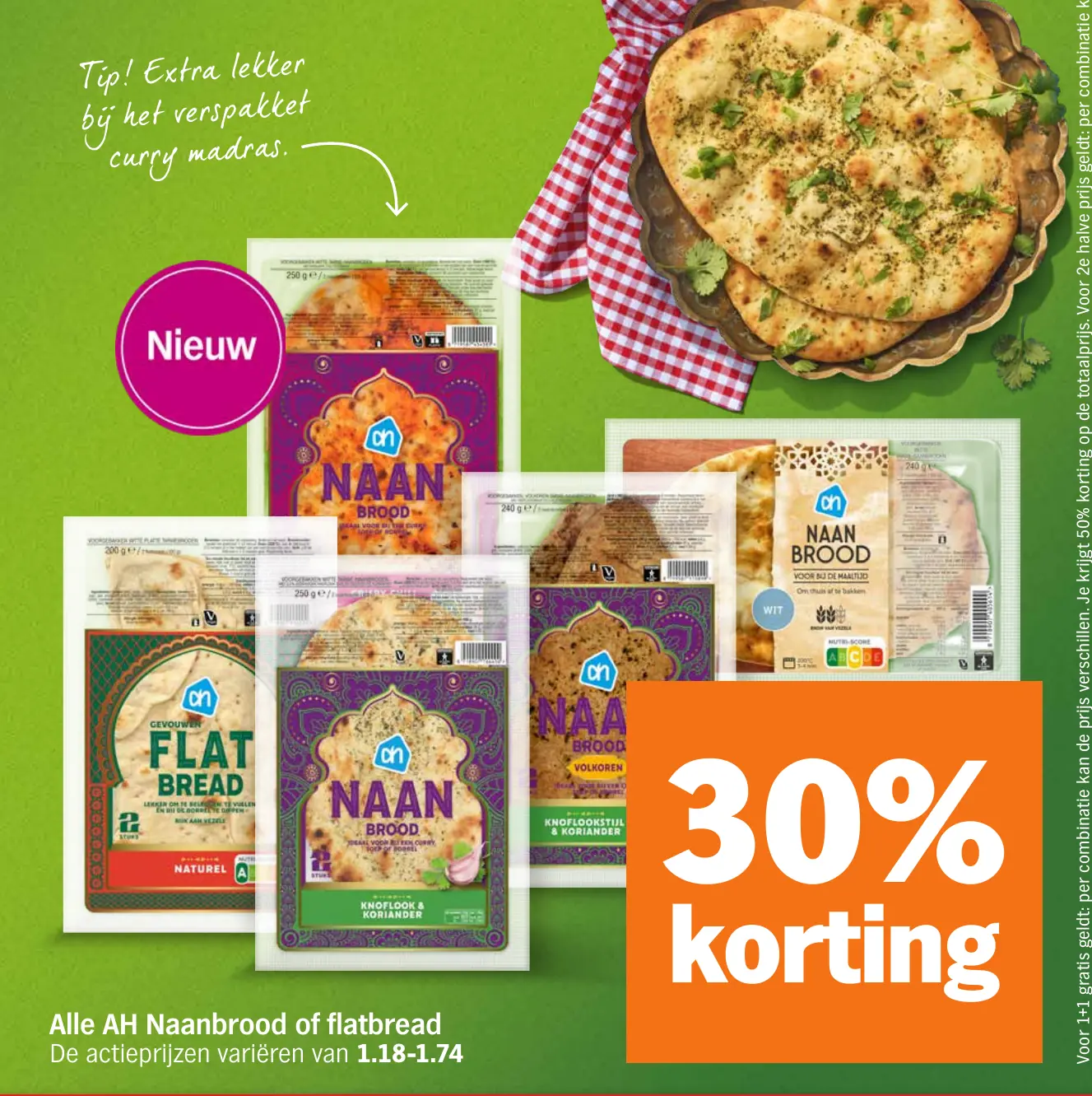Alle AH Naanbrood of flatbread