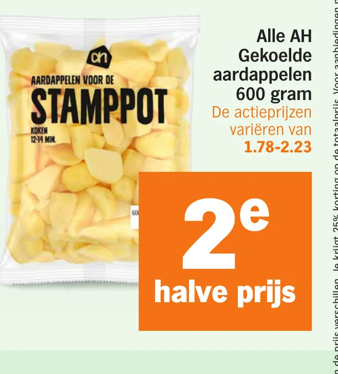 Alle AH Gekoelde aardappelen 600 gram