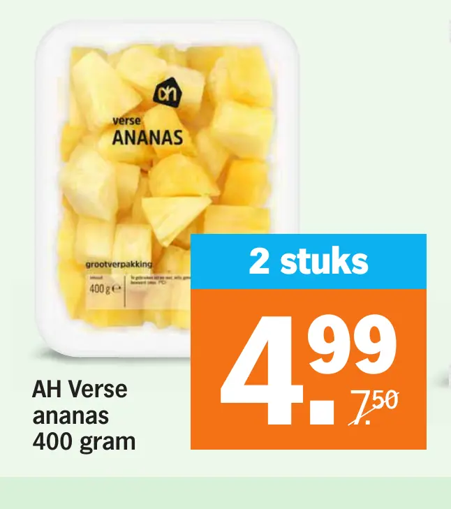 AH Verse ananas — 3 voor €5