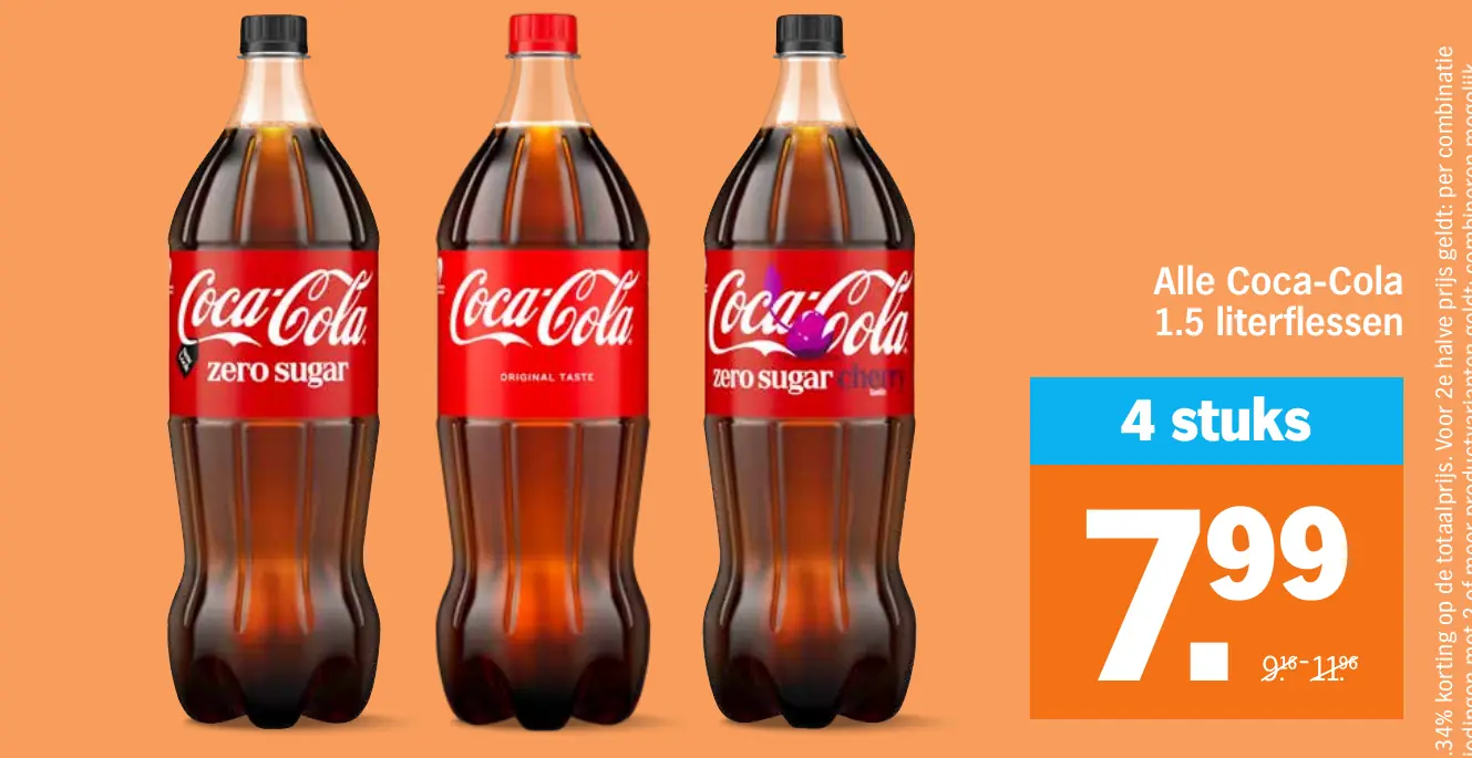 Alle Coca-Cola 1.5 literflessen