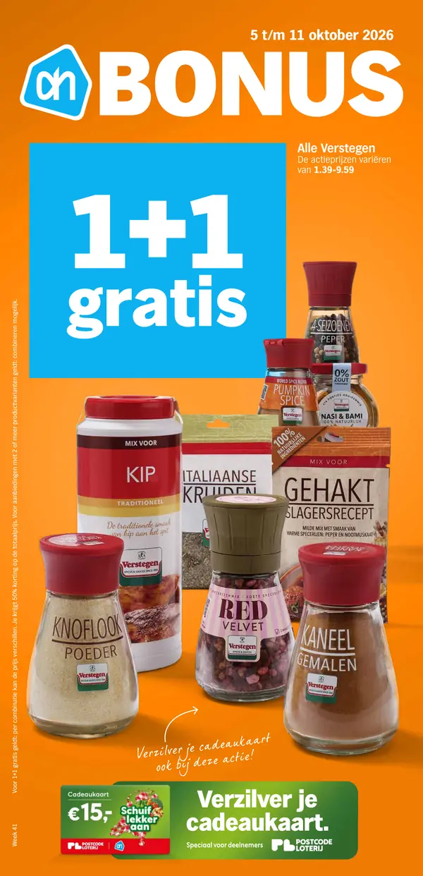Cover van de Albert Heijn folder week 41