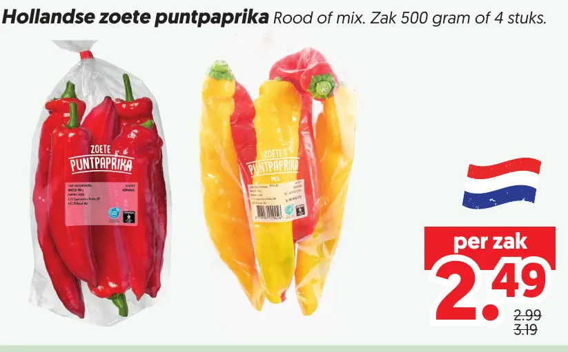 Hollandse Zoete Puntpaprika