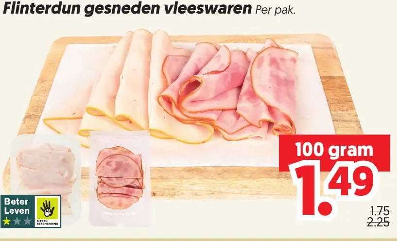 Flinterdun Gesneden Vleeswaren