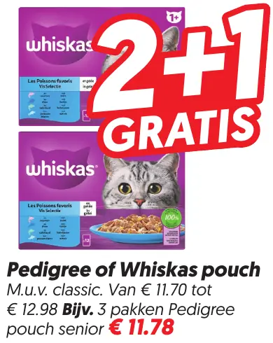 Pedigree of Whiskas Pouch