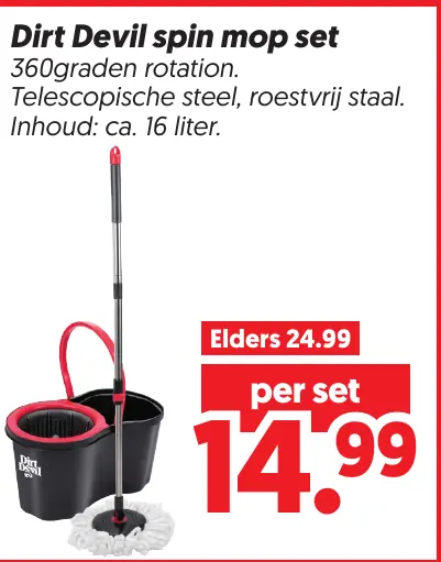Dirt Devil Spin Mop Set
