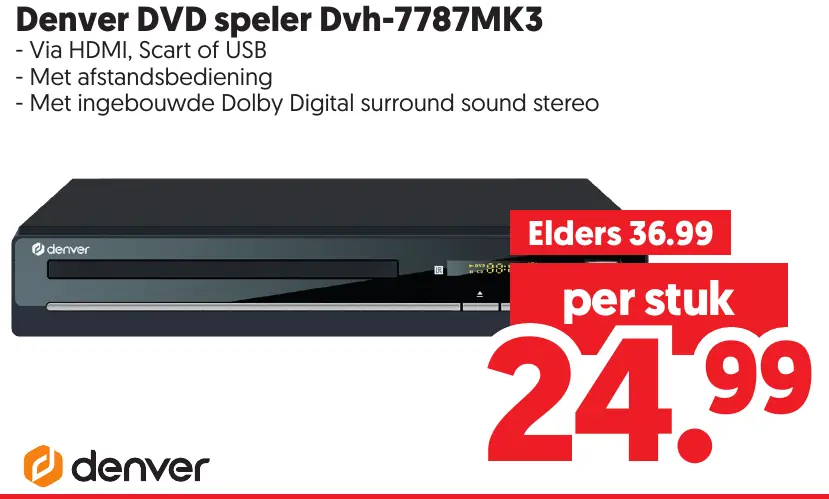 Denver Dvd Dpeler Dvh-7787mk3
