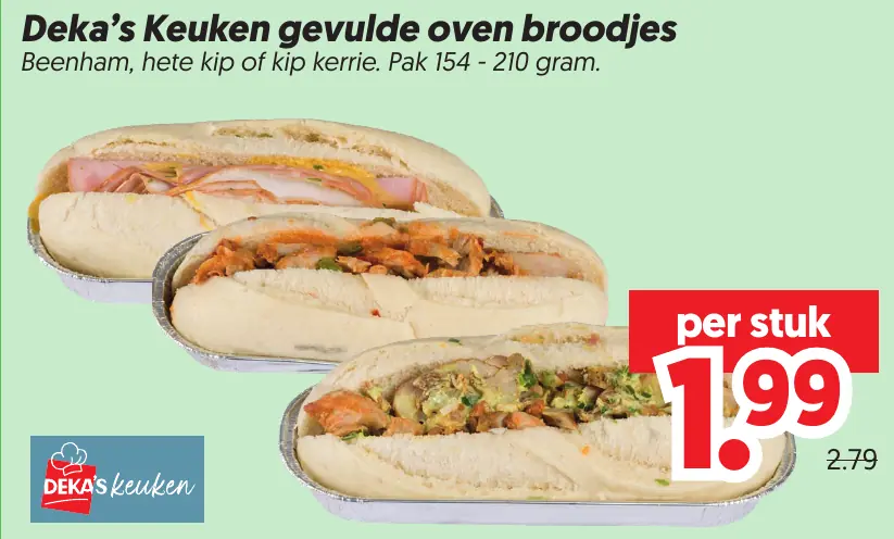 Deka's Keuken Gevulde Oven Broodjes