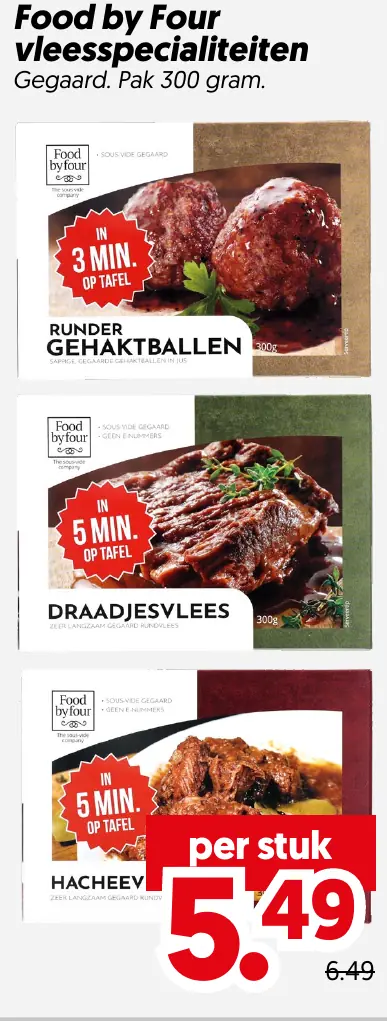 Food by four vleesspecialiteiten