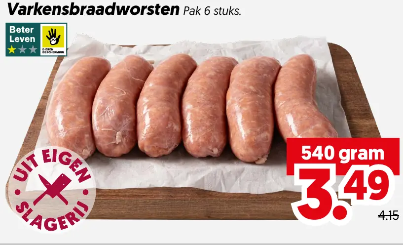 Varkensbraadworsten