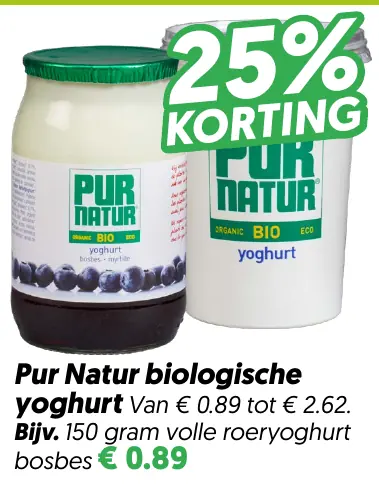 Pur natur biologische yoghurt