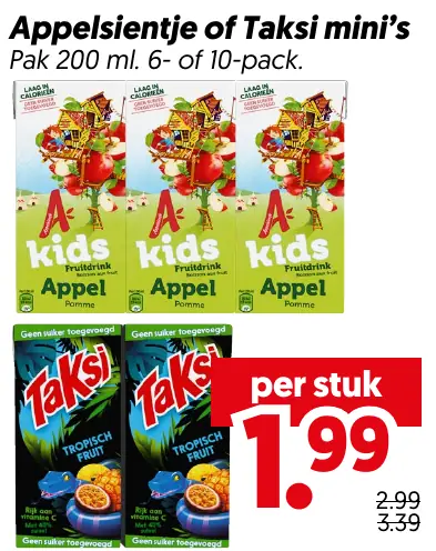 Appelsientje of taksi mini s