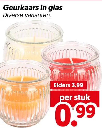 Geurkaars in glas