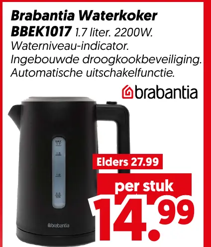 Brabantia waterkoker bbek1017