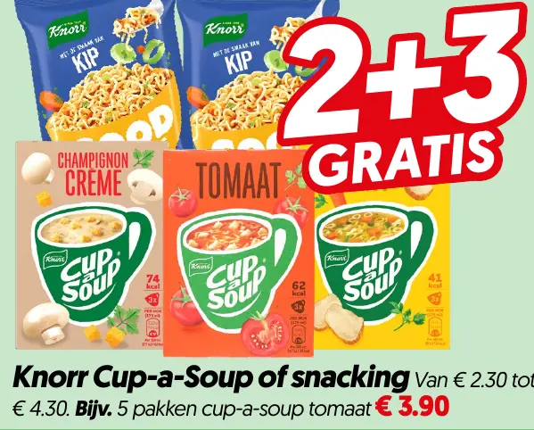 Knorr cup a soup of snacking