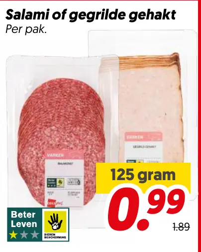 Salami of gegrilde gehakt