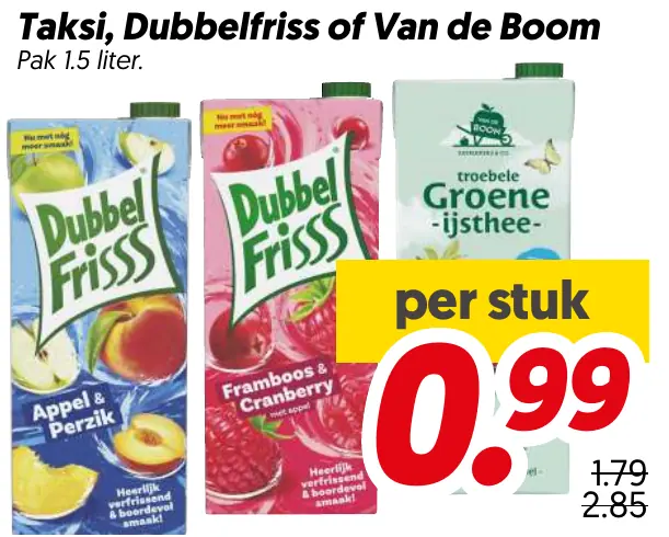 Taksi dubbelfriss of van de boom