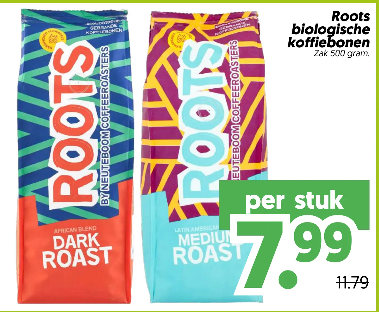 Roots biologische koffiebonen