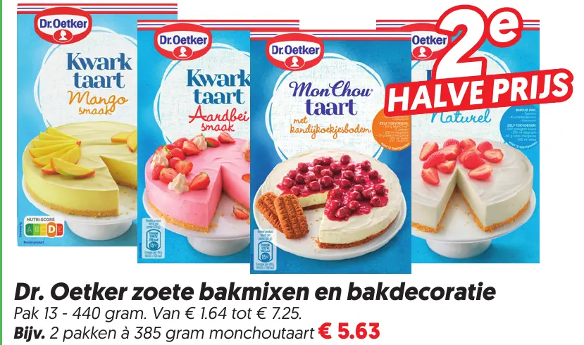 Dr oetker zoete bakmixen en bakdecoratie