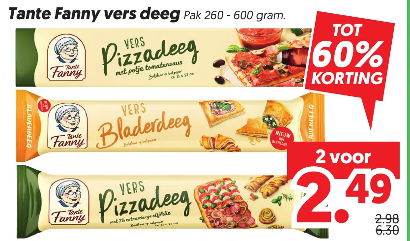 Tante fanny vers deeg
