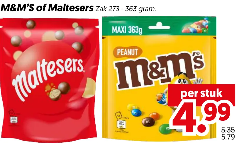 M m s of maltesers