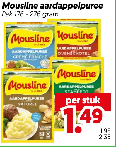 Mousline aardappelpuree