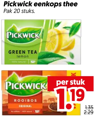 Pickwick eenkops thee
