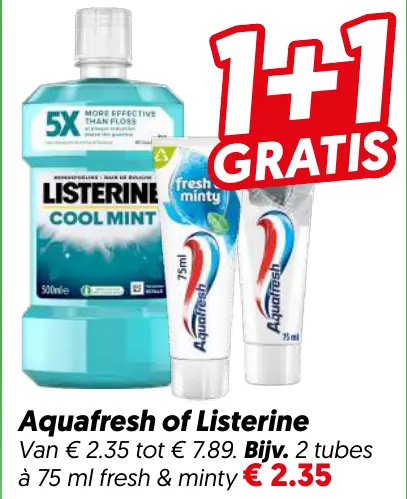 Aquafresh of listerine