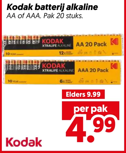 Kodak batterij alkaline