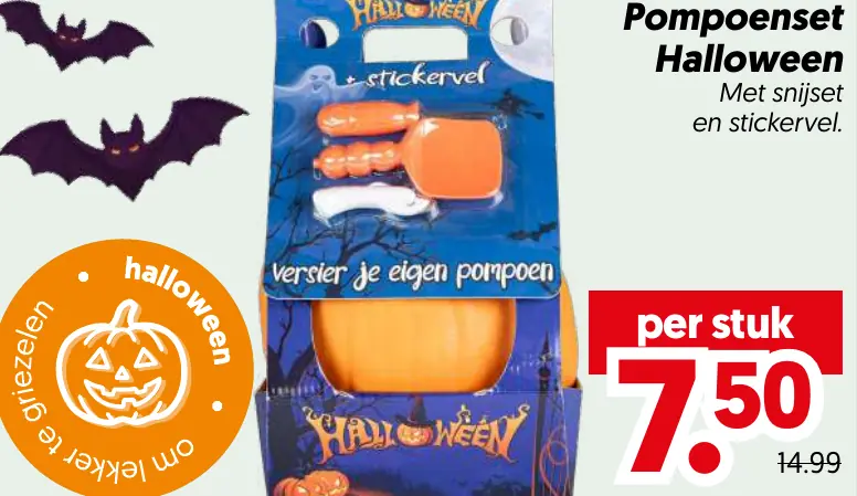Pompoenset halloween