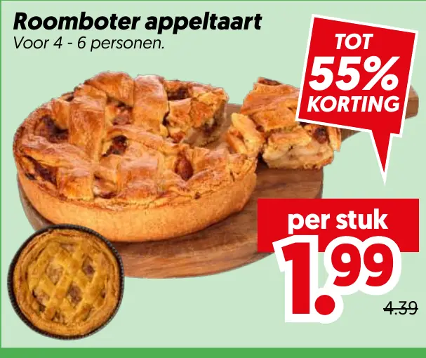 Roomboter appeltaart