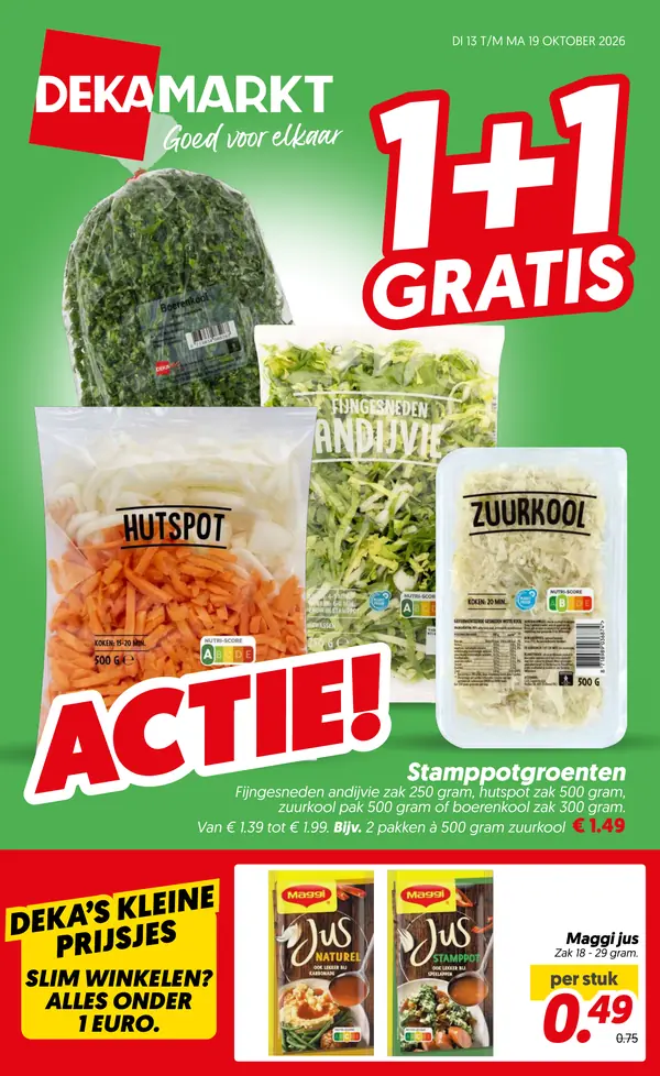 Cover van de DekaMarkt folder week 42