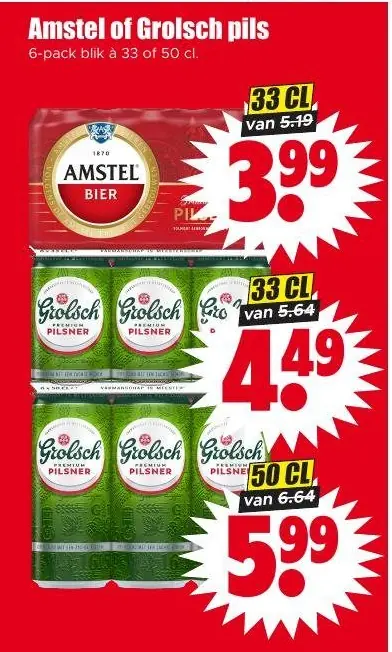 Amstel of Grolsch pils