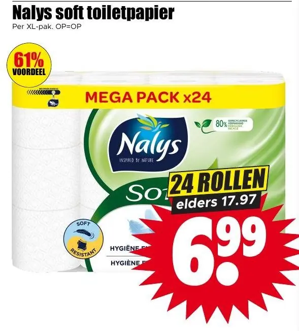 Nalys soft toiletpapier