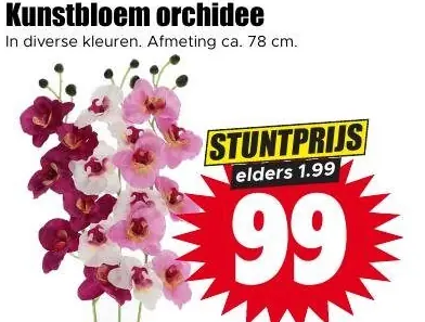 Kunstbloem orchidee