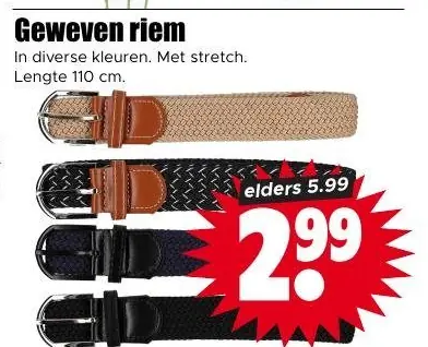 Geweven riem
