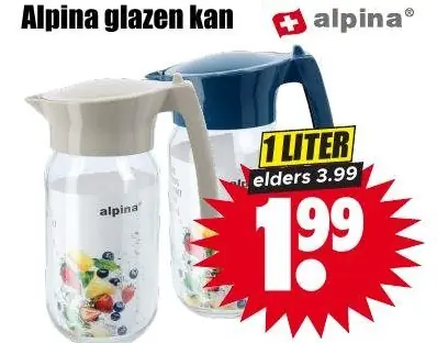Alpina glazen kan