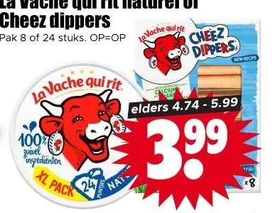La Vache qui rit naturel of Cheez dippers