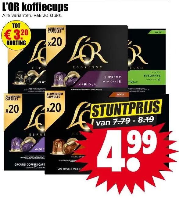 L'Or koffiecups