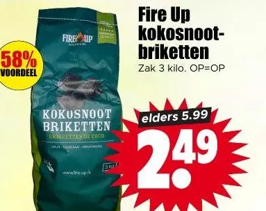 Fire Up kokosnootbriketten