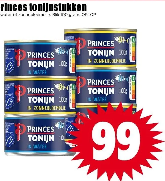 Princes Tonijnstukken