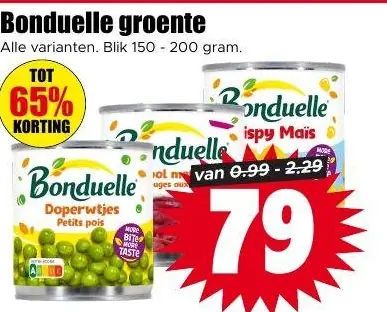 Bonduelle groente