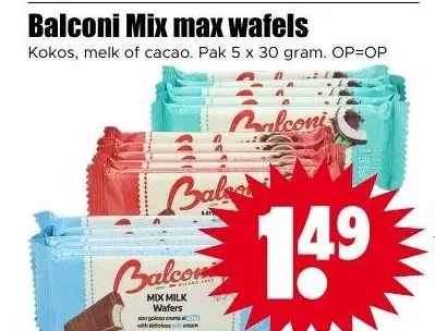 Balconi Mix max wafels