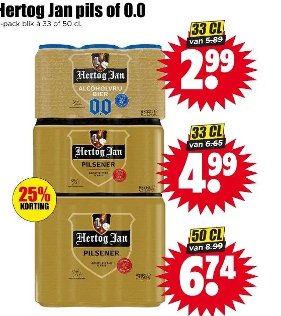 Hertog Jan pils of 0.0