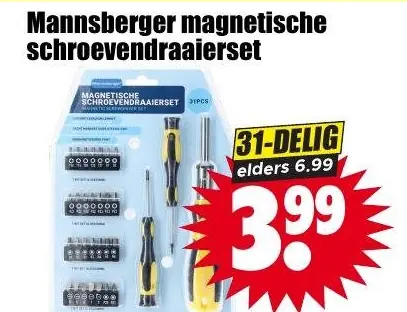 Mannsberger magnetische schroevendraaierset