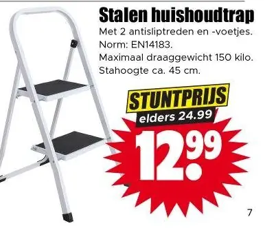 Stalen huishoudtrap