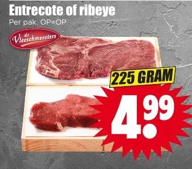Entrecote of ribeye